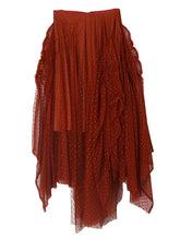 Vacation Irregularity Loose Solid Color Skirt