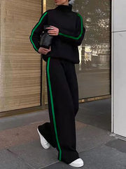 Loose Contrast Color Pants Trousers