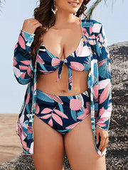Plus Size Three Piece Bikini Bottom Sexy Swimsuit