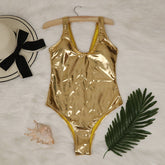 Cross-body bronzing gold/silver sexy bikini