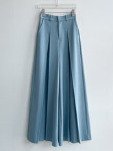 Pleated Solid Color High Waisted Wide Leg Trousers Casual Pants Bottoms