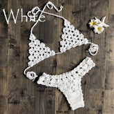 Hand Crocheted Knitted Bikini Set