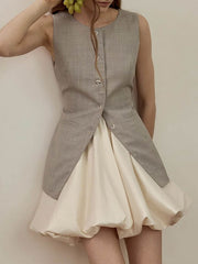 Elasticity Solid Color A-Line High Waisted Skirts Bottoms