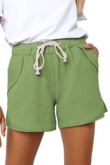 High Waisted Lace Up Elastic Sports Pants