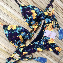 Leopard Print Multicolor Women's Swimsuit