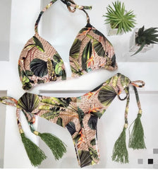 Leopard Print Multicolor Women's Swimsuit