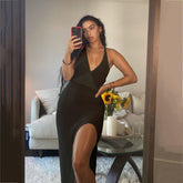 Santorini Crochet Beach Sling Dress
