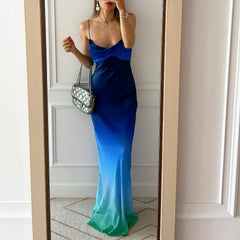 Alessandra Ombre Slip Dress