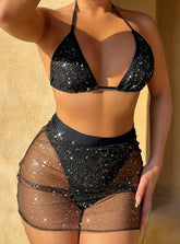 Sexy Two Piece Sequins Bikini