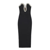 Tight High Waist Slimming Sheath Bandage One-piece Dress