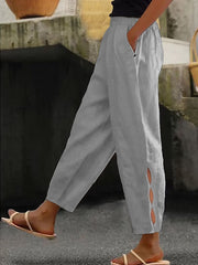Leisure Hollow Button Pants