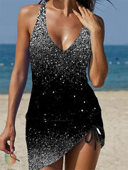 Printed Strap One Piece Swimwear