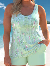 Women's Print Beach Vacation Tankini Set Swimsuit