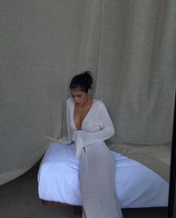 Ayla Dress �White Crochet