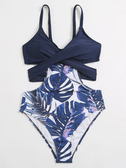 Printed Personalized Cut-out One Piece Swimsuit