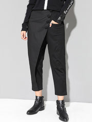 Leisure Fashion Irregularity Solid Color Harem Pants