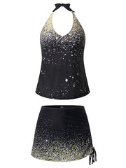 Printed Strap One Piece Swimwear