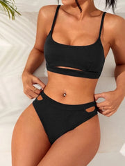 Women's Sexy Casual Vacation Split Swimsuit With Hollow Design (With Chest Pad)