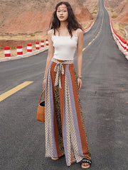 Bohemia Loose High Waisted Printed Pants