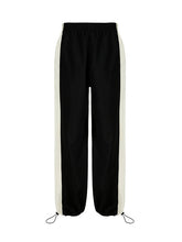 Contrast Color Low Waist Casual Pants