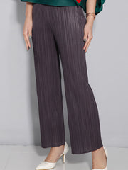 15 Colors Loose Elasticity High Waisted Wide Leg Pleated Pants