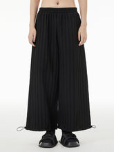 Ninth Pants Drawstring Striped Wide Leg Pants Bottoms