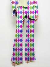 Pockets Printed Loose Wide Leg Trousers Suit Pants Pants