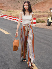 Bohemia Loose High Waisted Printed Pants