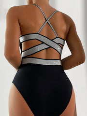 Colored Sling One Piece Swimwear