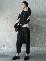 Light Split-joint Harem Pants