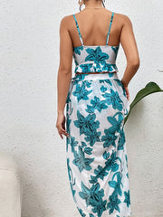 Women's Sexy Split Printed Swimsuit
