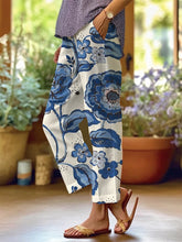 Women's Art Floral Loose Casual Pants (With Pockets)