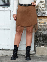 Vacation Wrap Tasseled Solid Color Skirt