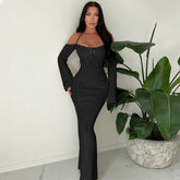 Thalia Crochet Maxi Dress