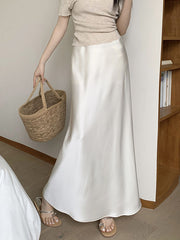 Elasticity Solid Color Mermaid Skirts Bottoms