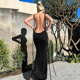 Olivia Backless Halter Tube Dress