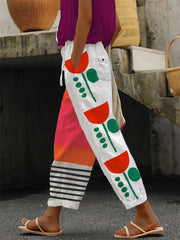 Women's Printed Casual Trousers
