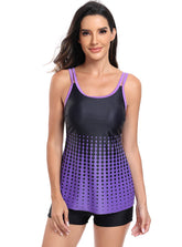 Gradient Split Swimsuit Bikini