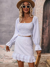 Casual A-Line Striped Off-The-Shoulder Two Pieces Set