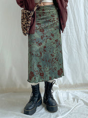 Printed Skirt In Green
