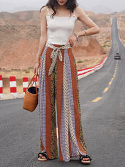 Bohemia Loose High Waisted Printed Pants
