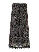 Leopard Print Lace Skirt