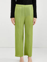 15 Colors Loose Elasticity High Waisted Wide Leg Pleated Pants