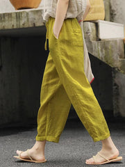 Loose Fitting Straight Cropped Harlan Pants.