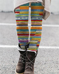 Women's Printed Slim Fit Elastic Versatile Leggings