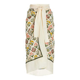 Fashion Floral One Piece Swimsuit Beach Dress Women's Swimwear 2024 Trend String Strap Sexy Bikini Women Swimwear High Waist