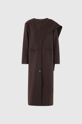 Ady Shawl Asymmetric Coat