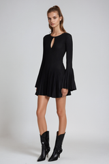 Agha Ruch Ruffle Cutout Mini Dress