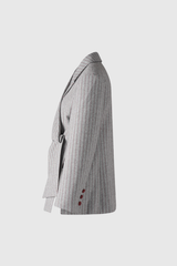 Agost Stripe Asymmetric Blazer