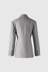 Agost Stripe Asymmetric Blazer